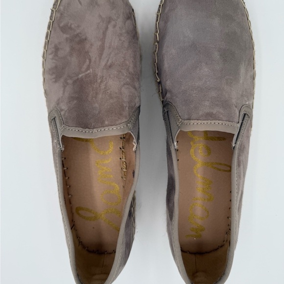 Sam Edelman platform flats suede upper size 9 mouse gray color - Picture 3 of 7